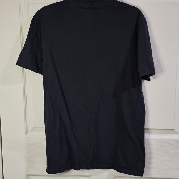 District Mens T Shirt Sz L Streetwear Hippie Festival Indie Sleaze Graphic Black - Picture 4 of 8